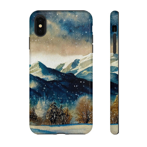Snowy Colorado Rocky Mountains - Impact Resistant Phone Case iPhone XS MAX Glossy